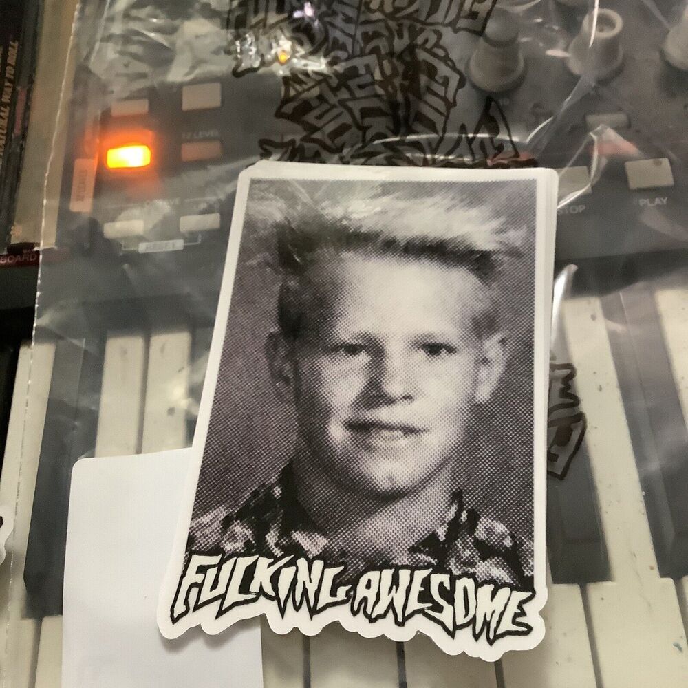FA F*cking Awesome Skateboards Anthony Van  Engelen Yearbook Photo STICKER Dill